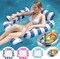3-Pack Inflatable Swim Ring for Kids & Adults+ 1 Pool Ice Bar - Durable Pool Float, Fun Beach Toy, Easy to Inflate, Bright Colors, Perfect for Pool, Lake, or Summer Parties